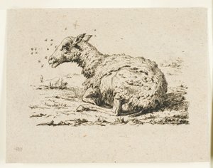 Die Schafe und die Fliegen von Charles Meryon
