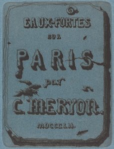Titelblatt zu den Radierungen von Paris