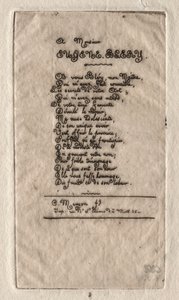 Verse an Eugène Bléry von Charles Meryon