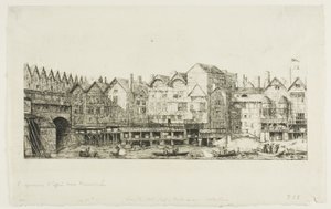Blick auf einen Teil der Stadt Paris gegen Ende des XVII. Jahrhunderts von Charles Meryon