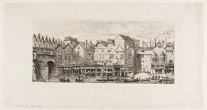 Ansicht eines Teils der Stadt Paris gegen Ende des XVII. Jahrhunderts von Charles Meryon
