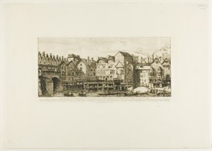 Ansicht eines Teils der Stadt Paris gegen Ende des XVII. Jahrhunderts von Charles Meryon