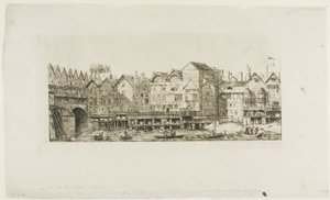 Ansicht eines Teils der Stadt Paris gegen Ende des XVII. Jahrhunderts von Charles Meryon