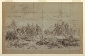 Studie für "Napoleon bei Eylau" von Charles Meynier
