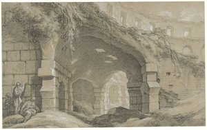 Das Kolosseum in Rom von Charles Michel Ange Challe