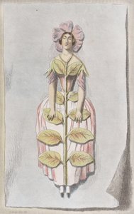 Pervenche Desséchée, aus Les Fleurs Animées, 1847 von Charles Michel Geoffroy