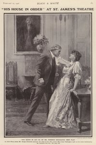 Englische Schauspieler George Alexander und Irene Vanbrugh in einer Aufführung von Arthur Wing Pinero