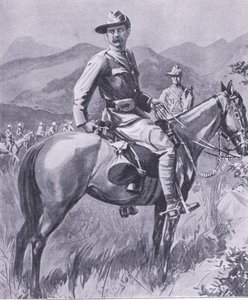 Brigadegeneral Lumer, aus After Pretoria: Der Guerillakrieg veröffentlicht von Harmsworth Bros Limited, 1901
