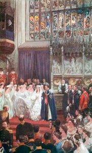 Die Hochzeit von König Edward VII. und Königin Alexandra in der St. George