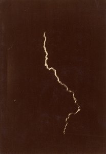 [Spirale des Blitzes in einem Gewitter], 12. Mai 1886 von Charles Moussette