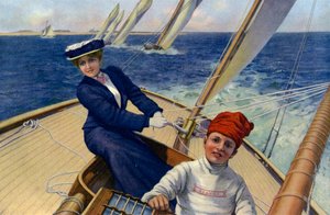 Die siegreiche Yacht
