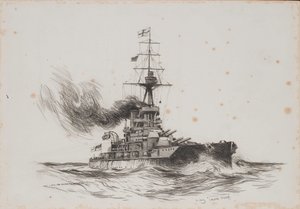 Das britische Schiff Iron Duke von Charles Murray Padday