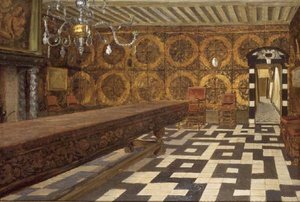 Ein Raum im Musée Plantin, Antwerpen von Charles Napier Hemy