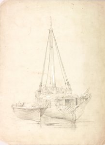 Altes Fischerboot und Dinghy