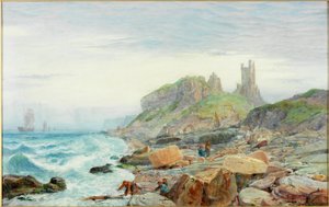 Ruine eines Northumbrian Keep, 1864