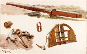 Studien von Bootsbeschlägen von Charles Napier Hemy