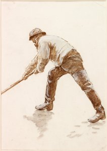 Studie eines Fischers bei der Arbeit von Charles Napier Hemy