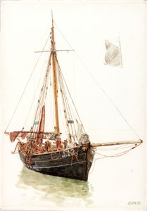 Studie eines Fischerbootes