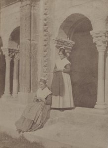 Arlésiennes im Kreuzgang von Saint-Trophime "Arles" von Charles Nègre