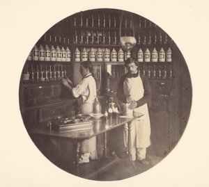 Kaiserliches Asyl von Vincennes, die Apotheke von Charles Nègre
