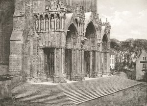 Kathedrale von Chartres - Südportal 12. Jahrhundert von Charles Nègre