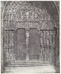 Kathedrale von Chartres, Zentralportal des Südquerhauses; Das Jüngste Gericht von Charles Nègre