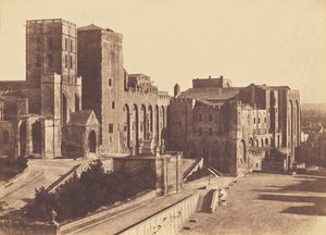 Papstpalast, Avignon von Charles Nègre