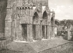 Kathedrale von Chartres - Portikus des Südens XII. Jahrhundert, ca. 1854, gedruckt ca. 1857