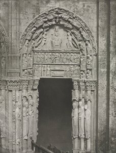 Kathedrale von Chartres: Rechte Tür des Königlichen Portals mit Unserer Lieben Frau von Chartres von Charles Nègre