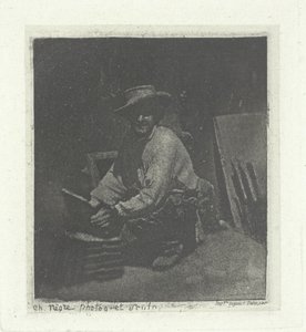 Kniender Maurer, Februar-März 1854, gedruckt 1982