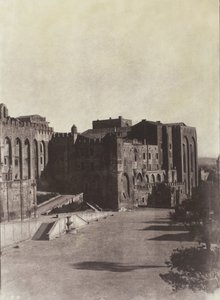 Der Papstpalast, Avignon, ca. 1851, gedruckt 1970 von Charles Nègre