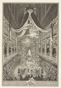 Begräbnis von Élisabeth Thérèse de Lorraine von Charles Nicolas Cochin II