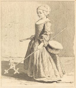 Der junge Soldat von Charles Nicolas Cochin I after Jean Siméon Chardin