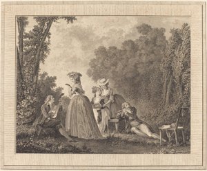 Das angenehme Konzert von Charles Nicolas Varin after Nicolas Lavreince
