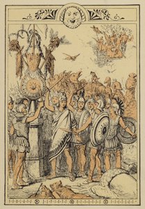 Geschichten von Lukian: Das Mondvolk überrascht von den Wolkenzentauren von Charles Oliver Murray