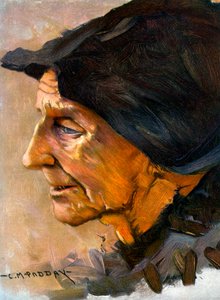 Studie eines Kopfes, 1906 von Charles Padday