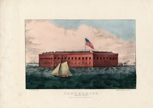 Fort Sumter: Charleston Harbor, S.C., veröffentlicht von Currier und Ives, ca. 1861