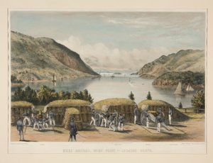 Belagerungsbatterie, West Point - Blick nach Norden von Charles Parsons