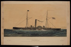 Das Kanonenboot der Vereinigten Staaten Osceola von Charles Parsons