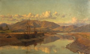 Alter Wigtown Quay und Cairnsmuir, ca. 1890
