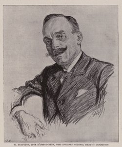 M Bertulus, Untersuchungsrichter, der die Aussage von Colonel Henry entgegennahm