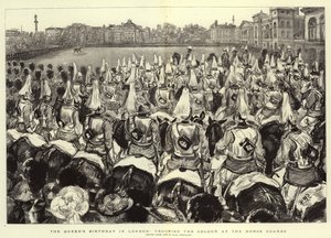 Der Geburtstag der Königin in London, Truppenparade bei den Horse Guards