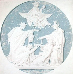 Entwurf für ein Medaillon, das den Ruhm Napoleons darstellt