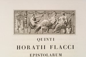 Seite aus Quintus Horatius Flaccus von Charles Percier