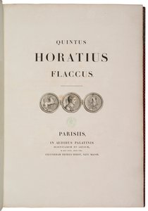 Titelseite von Quintus Horatius Flaccus von Charles Percier