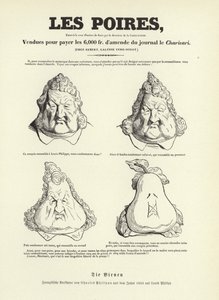 Karikatur von König Louis Philippe I. von Frankreich von Charles Philipon