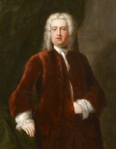 Porträt eines unbekannten Gentlemans des 18. Jahrhunderts, präsentiert als Porträt von Georg Friedrich Händel, 1737