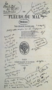 Gut zu zeichnen aus „Fleurs du Mal“, kommentiert von Charles Baudelaire von Charles Pierre Baudelaire