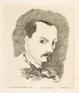 Selbstporträt von Charles Baudelaire, veröffentlicht 1869 von Charles Pierre Baudelaire