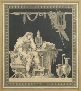 Achilles trauert um den Tod von Patroklos von Charles Pierre Joseph Normand